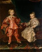 Frans Luycx Portrait of Ferdinand IV with his sister Maria Anna oil on canvas